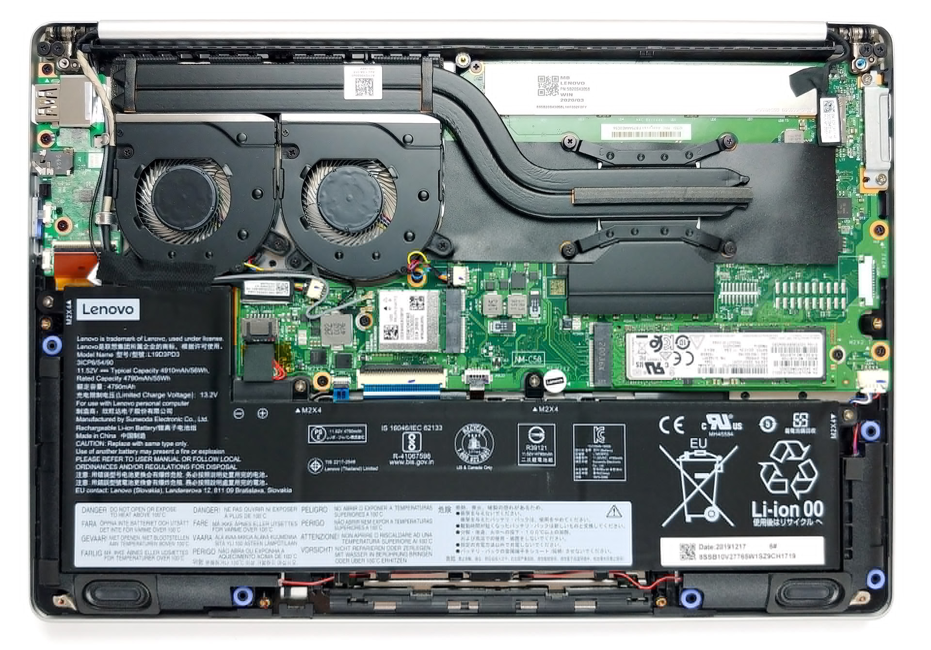 How to replace and fix Lenovo ideapad S540-13IML S540-13API S540-13ARE S540-13ITL CPU Fan original (Lenovo Ideapad S540-13)
